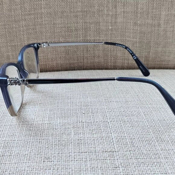 Coach Women Eyeglasses Frame Denim Taupe Glitter Gradient 54[]15 135 Glasses - Picture 11 of 12
